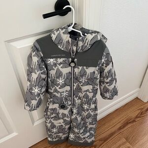 Obermeyer Kids Gray Animal Print Puffer Jacket
